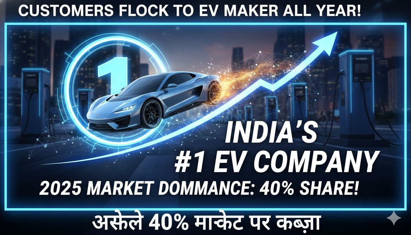 टाटा नेक्सॉन EV कार की इमेज, जो 2025 की टॉप सेलिंग इलेक्ट्रिक व्हीकल है।