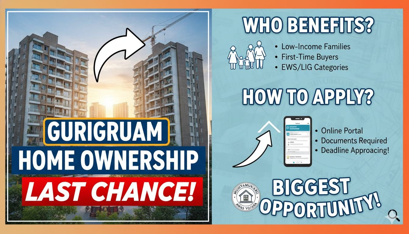 गुरुग्राम में मुक्यमंत्री आवास योजना के तहत EWS फ्लैट्स का निर्माण