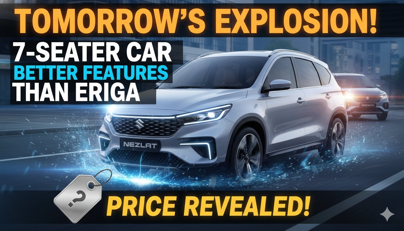 निसान ग्रेवाइट 7-सीटर MPV फ्रंट व्यू, मॉडर्न डिजाइन और LED लाइट्स के साथ