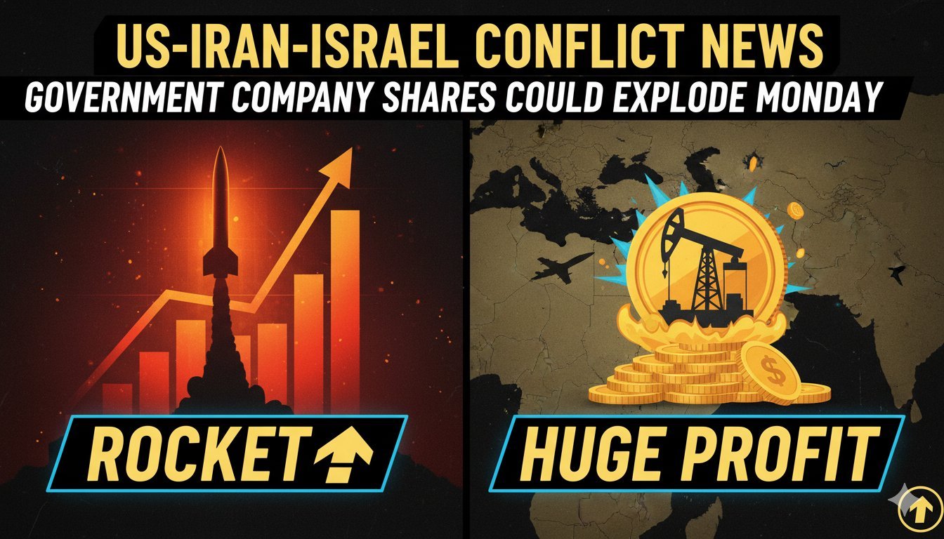 ईरान-इजराइल युद्ध के बीच HAL कंपनी का लोगो और रॉकेट उड़ान का ग्राफिक